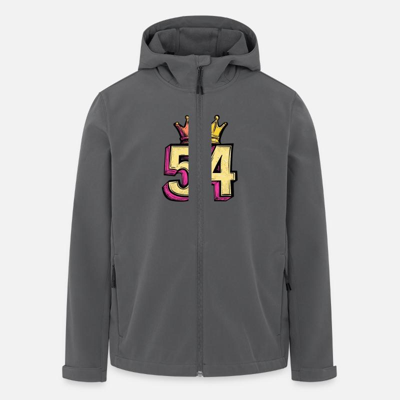 Couronne à 54 chiffres - Veste softshell homme en polyester recyclé Stanley/Stella - charbon