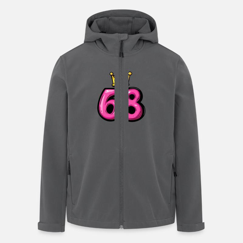 68 Number Krone - Men’s Recycled Softshell Jacket by Stanley/Stella - anthracite