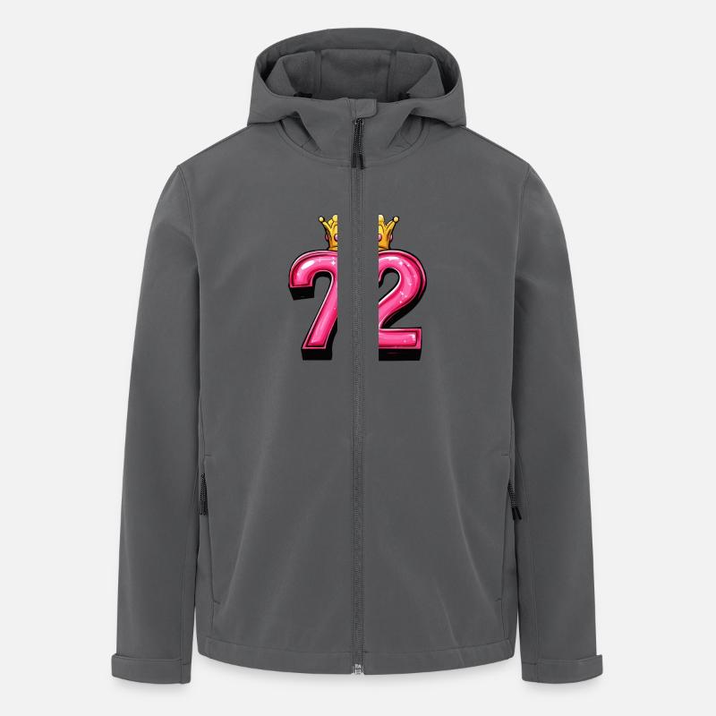72 Zahl Krone - Recycelte Männer Softshell-Jacke von Stanley/Stella - Anthrazit