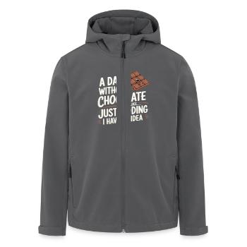 Schokolade - Recycelte Männer Softshell-Jacke von Stanley/Stella - Anthrazit - Vorne - AI Model Male 185 light (185cm)