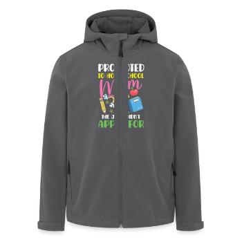 Befördert Zur Homeschool-Mama Die Aufgabe Die Ich - Recycelte Männer Softshell-Jacke von Stanley/Stella - Anthrazit - Vorne - AI Model Male 185 light (185cm)