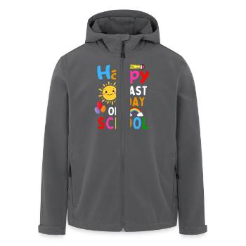 Lustiger Schulabschluss Spruch - Recycelte Männer Softshell-Jacke von Stanley/Stella - Anthrazit - Vorne - AI Model Male 185 light (185cm)