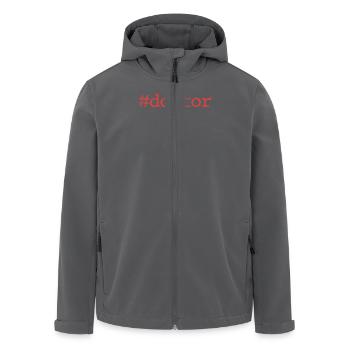 Doktorarbeit DOKTOR Doktorand Lustiges Doktor - Recycelte Männer Softshell-Jacke von Stanley/Stella - Anthrazit - Vorne - AI Model Male 185 light (185cm)