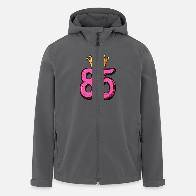Couronne à 85 chiffres - Veste softshell homme en polyester recyclé Stanley/Stella - charbon
