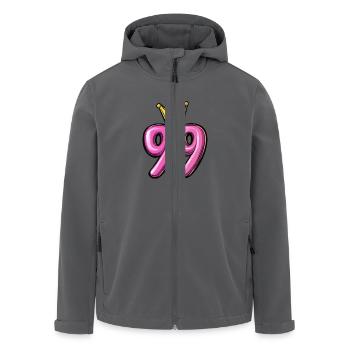 99 Zahl Krone - Recycelte Männer Softshell-Jacke von Stanley/Stella - Anthrazit - Vorne - AI Model Male 185 light (185cm)