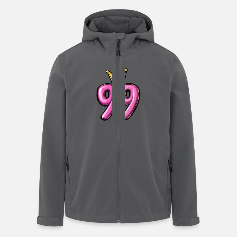 99 Number Crown - Men’s Recycled Softshell Jacket by Stanley/Stella - anthracite