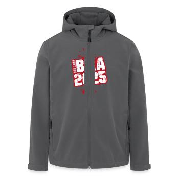 Ibiza 2025 Klecks - Recycelte Männer Softshell-Jacke von Stanley/Stella - Anthrazit - Vorne - AI Model Male 185 light (185cm)