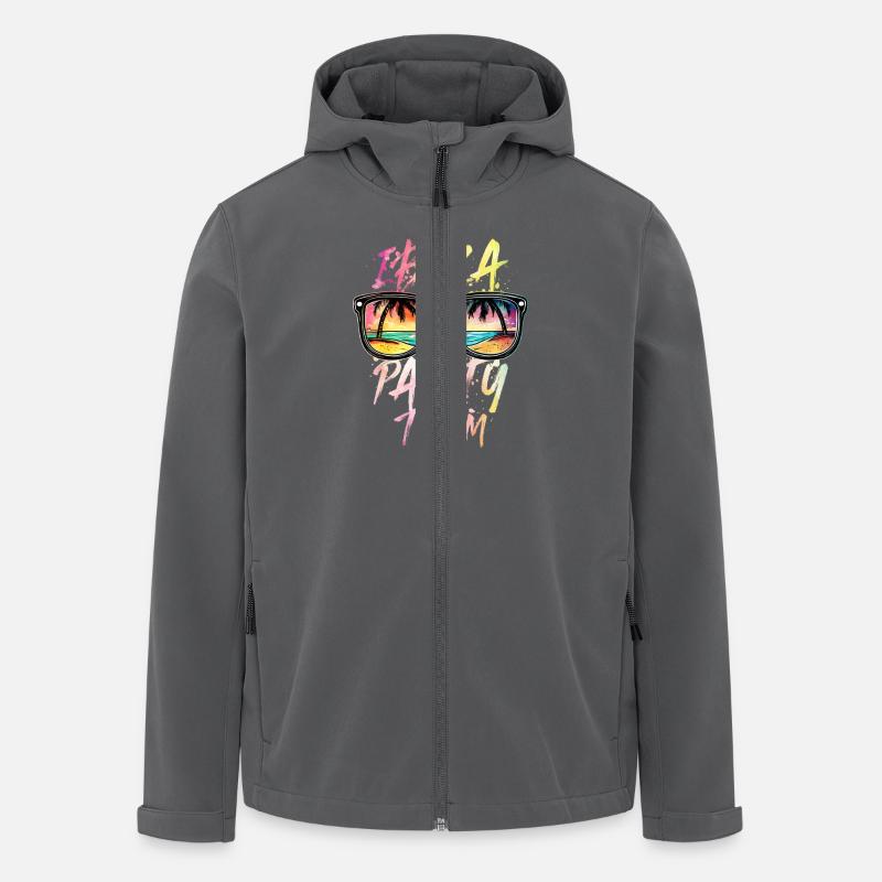 Ibiza Party Team - Men’s Recycled Softshell Jacket by Stanley/Stella - anthracite