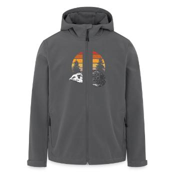 6199 hedgehogTshirt PR t shirt - Recycelte Männer Softshell-Jacke von Stanley/Stella - Anthrazit - Vorne - AI Model Male 185 light (185cm)