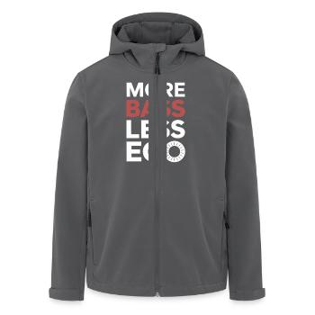 Bass Gitarrist Musiker Gear Funk Rock Jazz - Recycelte Männer Softshell-Jacke von Stanley/Stella - Anthrazit - Vorne - AI Model Male 185 light (185cm)