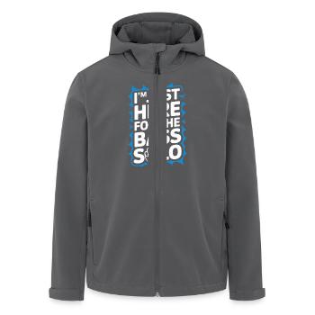 Bass Gitarrist Musiker Gear Funk Rock Jazz - Recycelte Männer Softshell-Jacke von Stanley/Stella - Anthrazit - Vorne - AI Model Male 185 light (185cm)