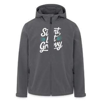 Bass Gitarrist Musiker Gear Funk Rock Jazz - Recycelte Männer Softshell-Jacke von Stanley/Stella - Anthrazit - Vorne - AI Model Male 185 light (185cm)