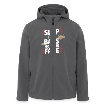 Bass Gitarrist Musiker Gear Funk Rock Jazz - Recycelte Männer Softshell-Jacke von Stanley/Stella - Anthrazit - Vorne - AI Model Male 185 light (185cm)