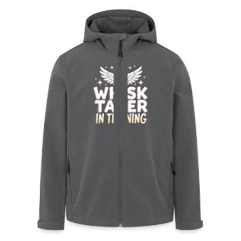 Junior Baking Kandidat Junger Koch Backen - Recycelte Männer Softshell-Jacke von Stanley/Stella - Anthrazit - Vorne - AI Model Male 185 light (185cm)