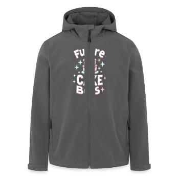Junior Baking Kandidat Junger Koch Backen - Recycelte Männer Softshell-Jacke von Stanley/Stella - Anthrazit - Vorne - AI Model Male 185 light (185cm)