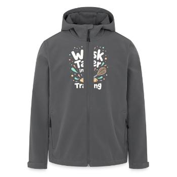 Junior Baking Kandidat Junger Koch Backen - Recycelte Männer Softshell-Jacke von Stanley/Stella - Anthrazit - Vorne - AI Model Male 185 light (185cm)