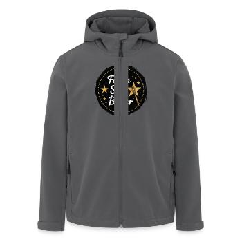 Junior Baking Kandidat Junger Koch Backen - Recycelte Männer Softshell-Jacke von Stanley/Stella - Anthrazit - Vorne - AI Model Male 185 light (185cm)
