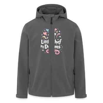 Junior Baking Kandidat Junger Koch Backen - Recycelte Männer Softshell-Jacke von Stanley/Stella - Anthrazit - Vorne - AI Model Male 185 light (185cm)