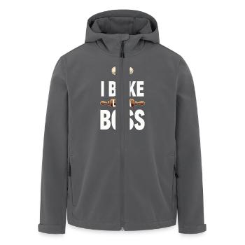 Junior Baking Kandidat Junger Koch Backen - Recycelte Männer Softshell-Jacke von Stanley/Stella - Anthrazit - Vorne - AI Model Male 185 light (185cm)