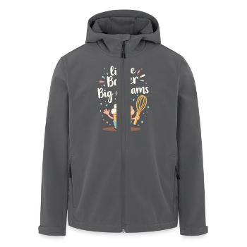 Junior Baking Kandidat Junger Koch Backen - Recycelte Männer Softshell-Jacke von Stanley/Stella - Anthrazit - Vorne - AI Model Male 185 light (185cm)