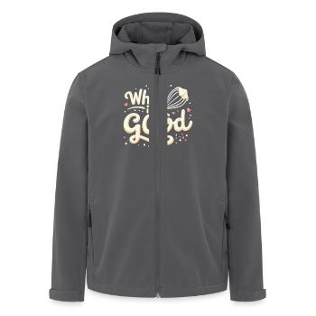 Junior Baking Kandidat Junger Koch Backen - Recycelte Männer Softshell-Jacke von Stanley/Stella - Anthrazit - Vorne - AI Model Male 185 light (185cm)