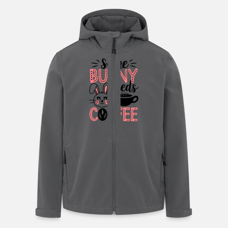 Easter Coffee Drink Easter Coffee - Men’s Recycled Softshell Jacket by Stanley/Stella - anthracite