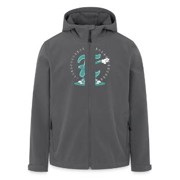 Pi Mathe - Recycelte Männer Softshell-Jacke von Stanley/Stella - Anthrazit - Vorne - AI Model Male 185 light (185cm)