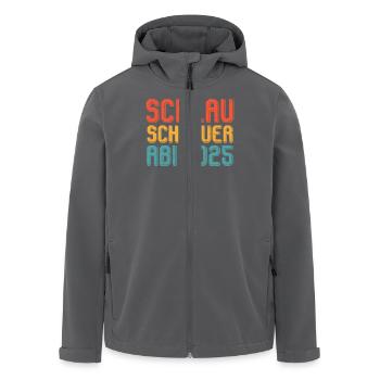 Abiturienten SCHLAU SCHLAUER ABI 2025 Lustiges - Recycelte Männer Softshell-Jacke von Stanley/Stella - Anthrazit - Vorne - AI Model Male 185 light (185cm)