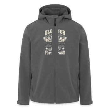 Oldtimer Baujahr 1971 - Geburtstag - Geschenk - Recycelte Männer Softshell-Jacke von Stanley/Stella - Anthrazit - Vorne - AI Model Male 185 light (185cm)