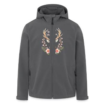 Ostara Eostre Equinox Witch Pagan Goddess Rituals - Recycelte Männer Softshell-Jacke von Stanley/Stella - Anthrazit - Vorne - AI Model Male 185 light (185cm)