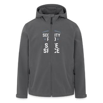 Private Security Professional Bodyguard Vip - Recycelte Männer Softshell-Jacke von Stanley/Stella - Anthrazit - Vorne - AI Model Male 185 light (185cm)