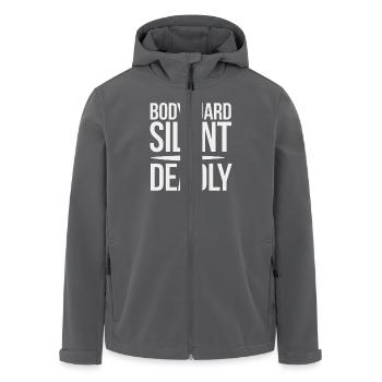 Private Security Professional Bodyguard Vip - Recycelte Männer Softshell-Jacke von Stanley/Stella - Anthrazit - Vorne - AI Model Male 185 light (185cm)