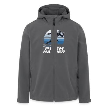Laufen Läufer Push Harder Motivation für Wettkampf - Recycelte Männer Softshell-Jacke von Stanley/Stella - Anthrazit - Vorne - AI Model Male 185 light (185cm)
