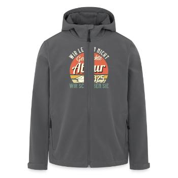 Abitur WIR LERNEN NICHT ABITUR 2025 Lustiges - Recycelte Männer Softshell-Jacke von Stanley/Stella - Anthrazit - Vorne - AI Model Male 185 light (185cm)