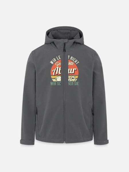 Abitur WIR LERNEN NICHT ABITUR 2025 Lustiges - Recycelte Männer Softshell-Jacke von Stanley/Stella - Anthrazit