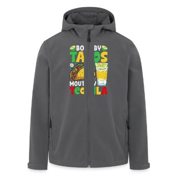 Tacos Tequila - Recycelte Männer Softshell-Jacke von Stanley/Stella - Anthrazit - Vorne - AI Model Male 185 light (185cm)