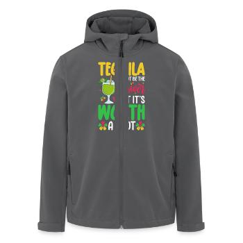 Tequila - Recycelte Männer Softshell-Jacke von Stanley/Stella - Anthrazit - Vorne - AI Model Male 185 light (185cm)