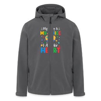 Autismus Autisten - Recycelte Männer Softshell-Jacke von Stanley/Stella - Anthrazit - Vorne - AI Model Male 185 light (185cm)