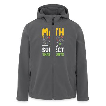 Mathe: Das Einzige Fach Für STEM Bildung - Recycelte Männer Softshell-Jacke von Stanley/Stella - Anthrazit - Vorne - AI Model Male 185 light (185cm)