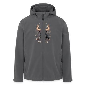 Sternzeichen Stier - Recycelte Männer Softshell-Jacke von Stanley/Stella - Anthrazit - Vorne - AI Model Male 185 light (185cm)