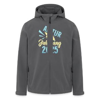 ABITUR JAHRGANG 2025 Abiturienten Lustiges - Recycelte Männer Softshell-Jacke von Stanley/Stella - Anthrazit - Vorne - AI Model Male 185 light (185cm)