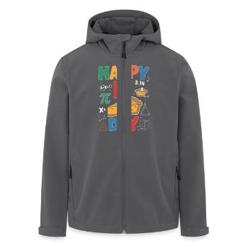 Happy Pi Day - Recycelte Männer Softshell-Jacke von Stanley/Stella - Anthrazit - Vorne - AI Model Male 185 light (185cm)