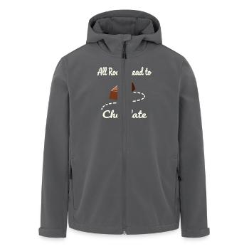 Schwangerschafts Verlangen Lustige - Recycelte Männer Softshell-Jacke von Stanley/Stella - Anthrazit - Vorne - AI Model Male 185 light (185cm)