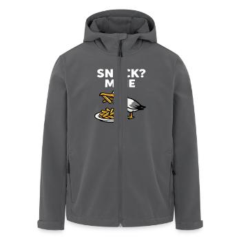 Snack Möwe - Recycelte Männer Softshell-Jacke von Stanley/Stella - Anthrazit - Vorne - AI Model Male 185 light (185cm)
