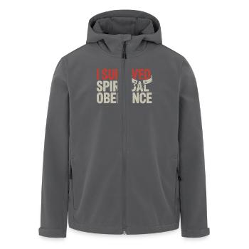 Ehemalige Religionsgemeinschaft Überlebende - Recycelte Männer Softshell-Jacke von Stanley/Stella - Anthrazit - Vorne - AI Model Male 185 light (185cm)