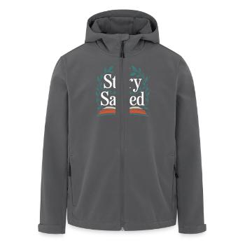 Ehemalige Religionsgemeinschaft Überlebende - Recycelte Männer Softshell-Jacke von Stanley/Stella - Anthrazit - Vorne - AI Model Male 185 light (185cm)
