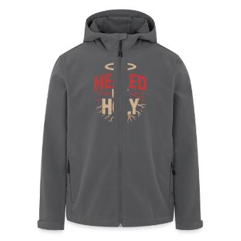 Ehemalige Religionsgemeinschaft Überlebende - Recycelte Männer Softshell-Jacke von Stanley/Stella - Anthrazit - Vorne - AI Model Male 185 light (185cm)