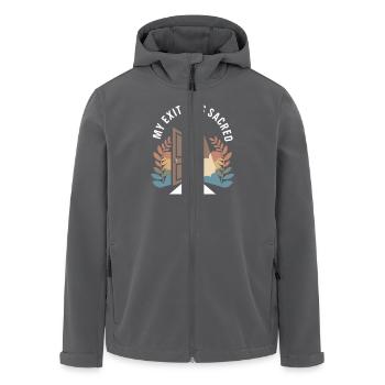 Ehemalige Religionsgemeinschaft Überlebende - Recycelte Männer Softshell-Jacke von Stanley/Stella - Anthrazit - Vorne - AI Model Male 185 light (185cm)