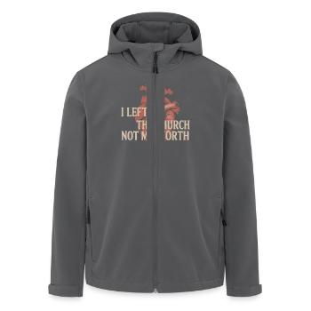 Ehemalige Religionsgemeinschaft Überlebende - Recycelte Männer Softshell-Jacke von Stanley/Stella - Anthrazit - Vorne - AI Model Male 185 light (185cm)