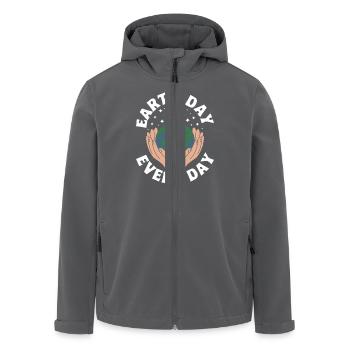 Earth Day - Recycelte Männer Softshell-Jacke von Stanley/Stella - Anthrazit - Vorne - AI Model Male 185 light (185cm)